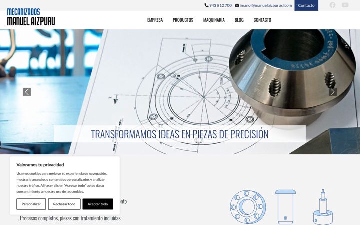Screenshot of manuelaizpurusl.com