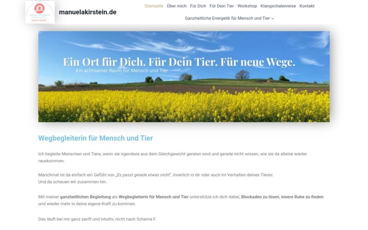 Screenshot of manuelakirstein.de