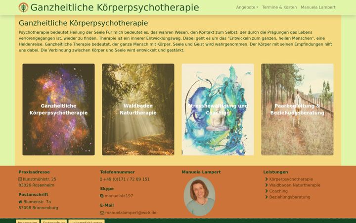 Screenshot of manuelalampert.de