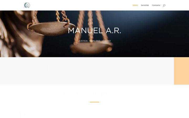 Screenshot of manuelarabogados.com