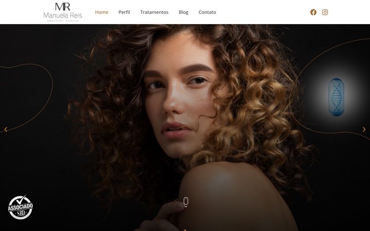 Screenshot of manuelareis.com.br