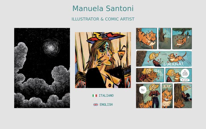Screenshot of manuelasantoni.com