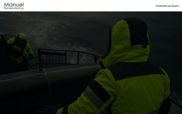 Screenshot of manuelberoepskleding.com