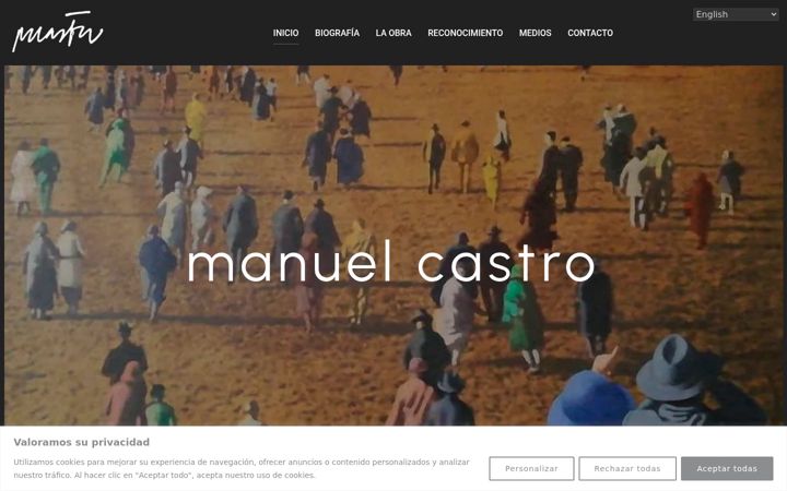 Screenshot of manuelcastro.art