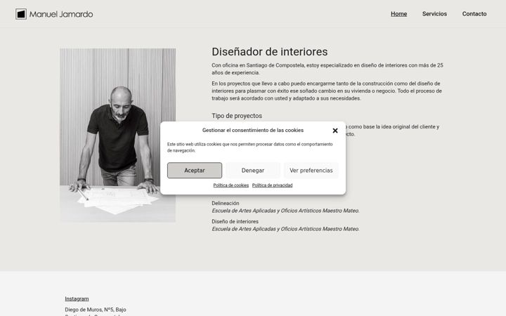 Screenshot of manueljamardo.com