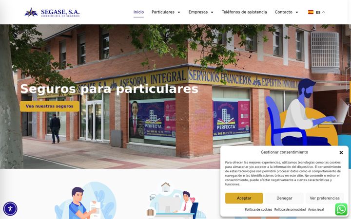 Screenshot of manueljimenezseguros.es