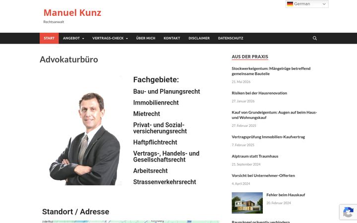 Screenshot of manuelkunz.ch
