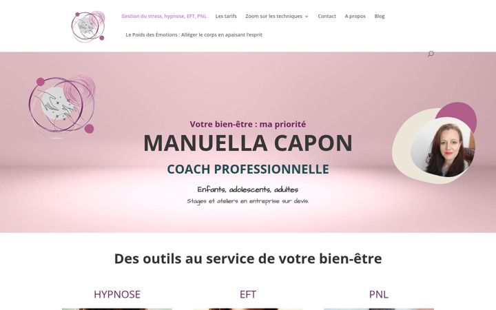 Screenshot of manuella-capon.fr