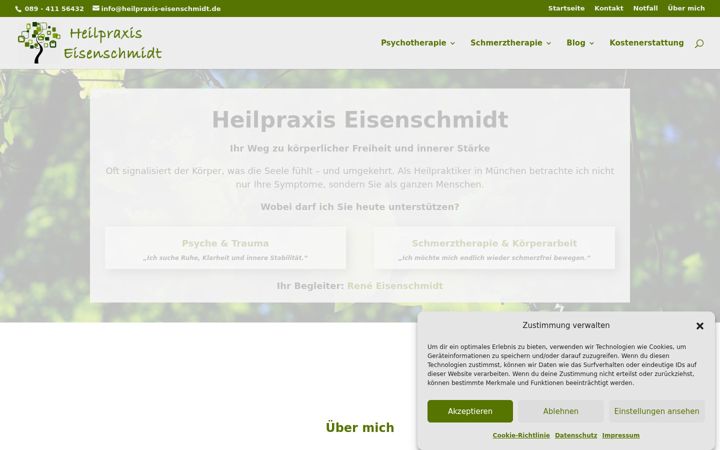 Screenshot of manuelle-schmerztherapie.de