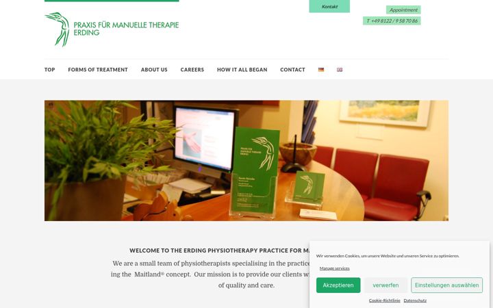 Screenshot of manuelletherapie-erding.de