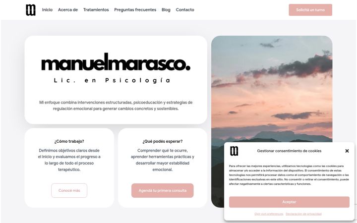 Screenshot of manuelmarasco.com