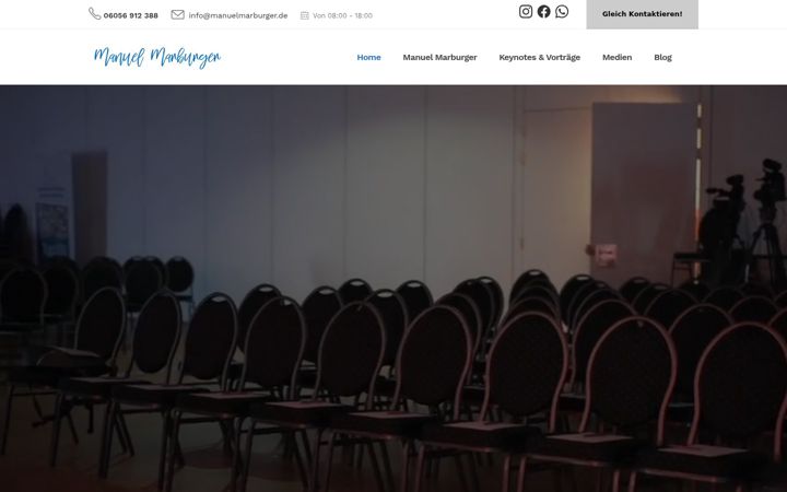 Screenshot of manuelmarburger.de