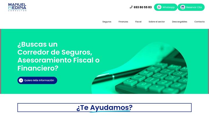 Screenshot of manuelmedinaconsultor.com