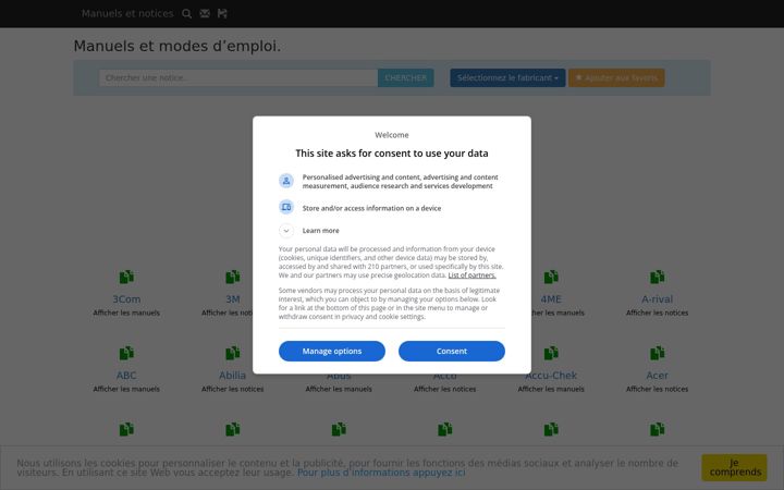 Screenshot of manuelmodesdemploi.eu