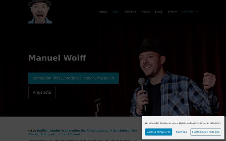 Screenshot of manuelwolff.de