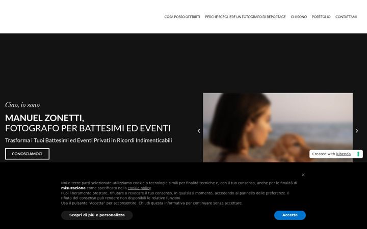 Screenshot of manuelzonetti.com