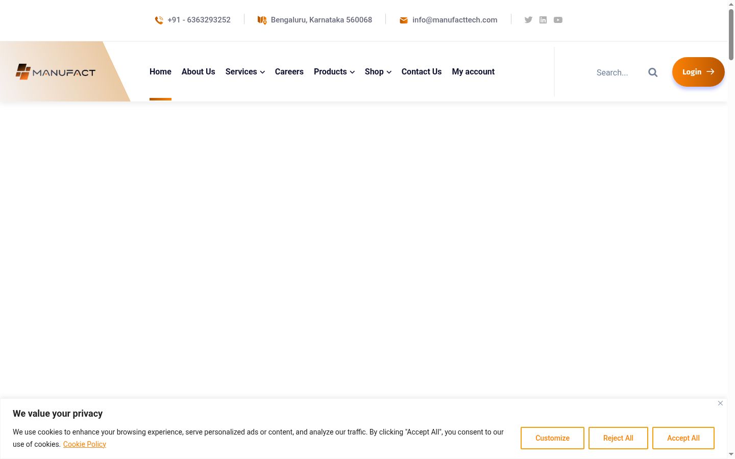 Képernyőkép a bármilyen interakció előtt megjelenő hozzájárulási bannerről