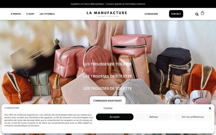 Screenshot of manufacture-upcycling.com