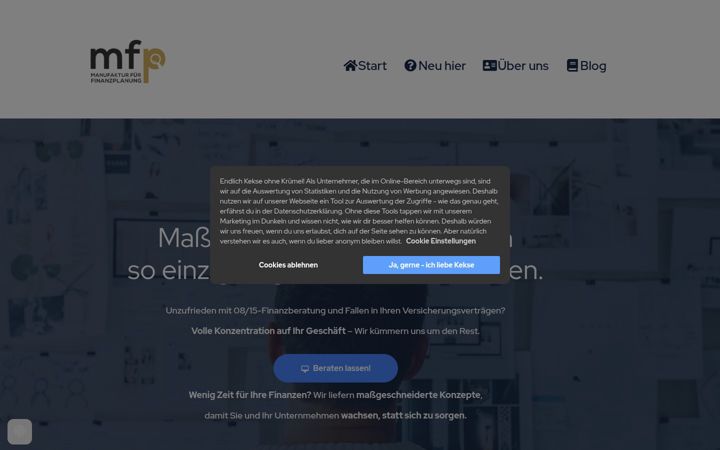 Screenshot of manufaktur-fuer-finanzplanung.de