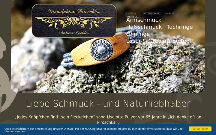 Screenshot of manufaktur-piroschka.de
