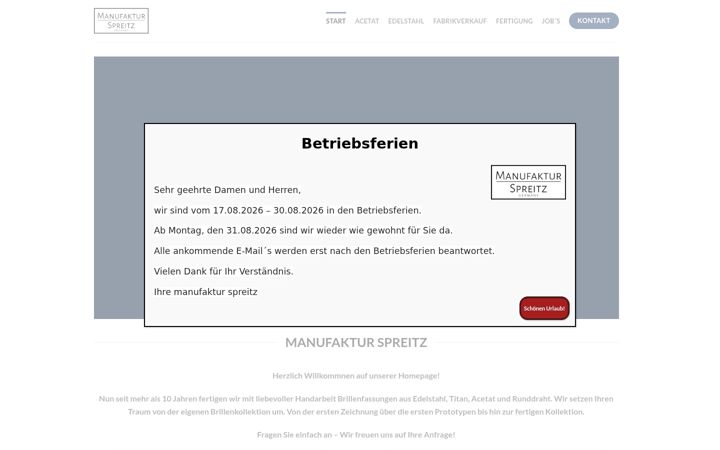 Screenshot of manufaktur-spreitz.de