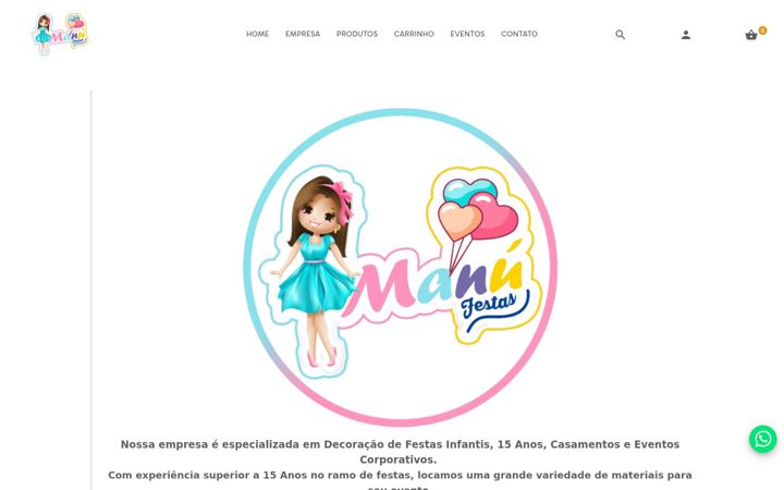 Screenshot of manufestas.com.br