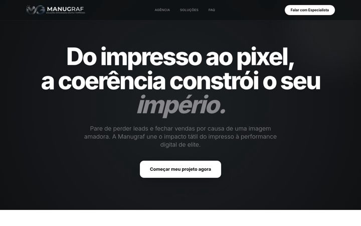 Screenshot of manugraf.com.br