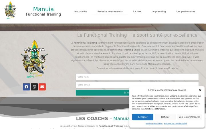 Screenshot of manuia.fr