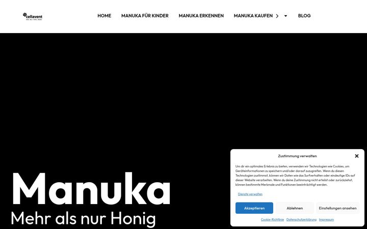 Screenshot of manuka-wirkung.de