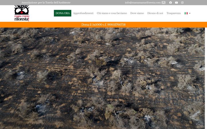 Screenshot of manumanuriforesta.org