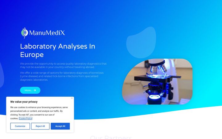 Screenshot of manumedix.com