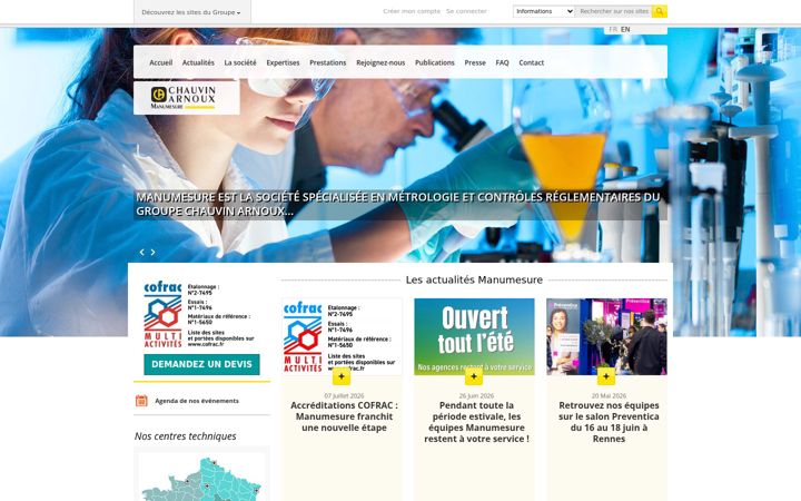 Screenshot of manumesure.com