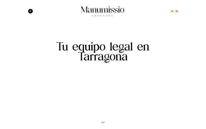 Screenshot of manumissioabogados.com