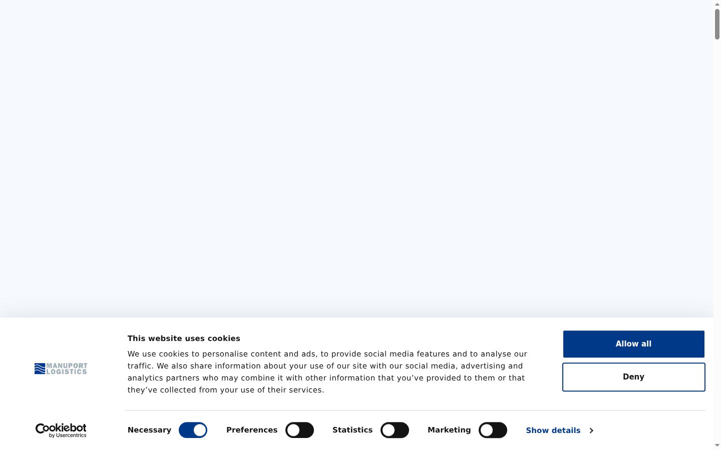 Screenshot des Einwilligungsbanners vor jeglicher Interaktion