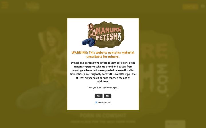 Screenshot of manurefetish.com