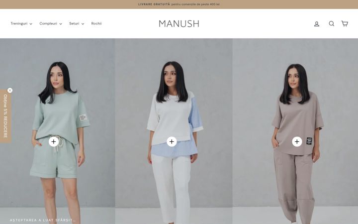 Screenshot of manush.ro
