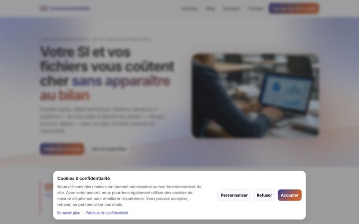 Screenshot of manuso.fr
