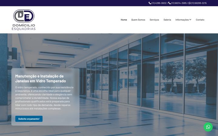 Screenshot of manutencaodejanelas.com.br