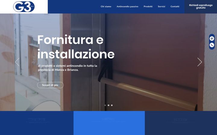 Screenshot of manutenzioneantincendio.net