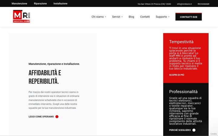 Screenshot of manutenzioneporterapide.it