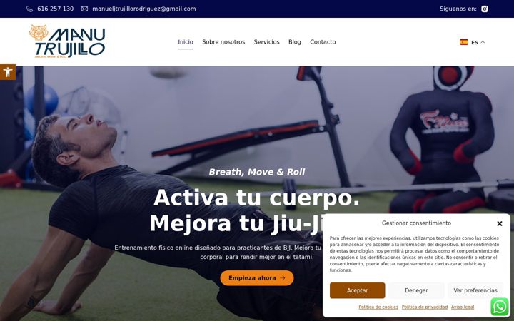 Screenshot of manutrujillo.com