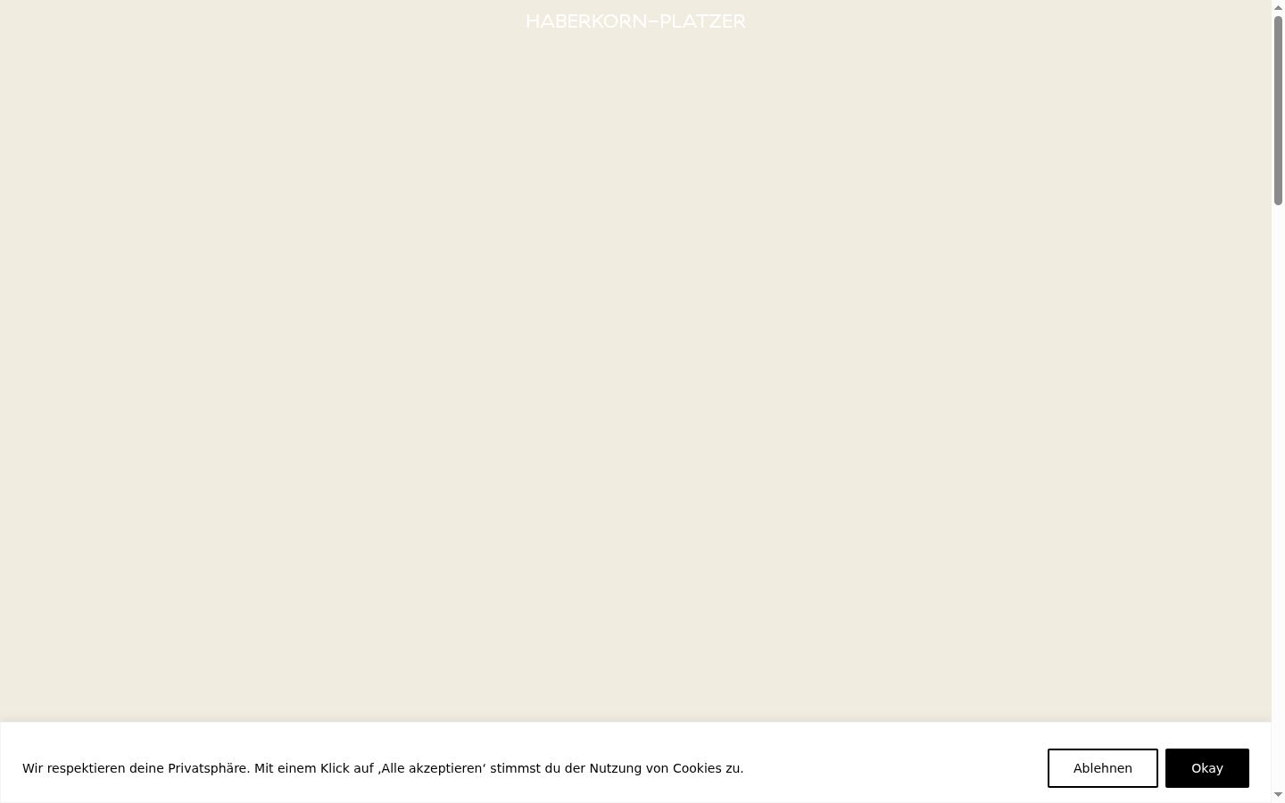 Screenshot des Einwilligungsbanners vor jeglicher Interaktion