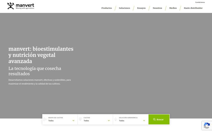 Screenshot of manvert.com