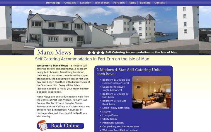 Screenshot of manxmews.com