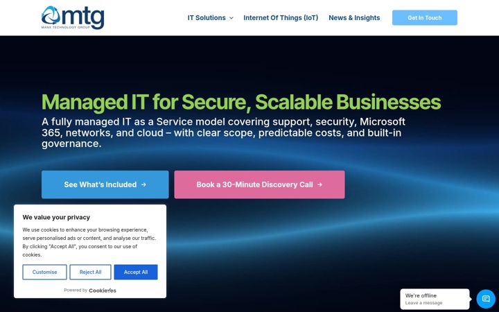 Screenshot of manxtechgroup.com