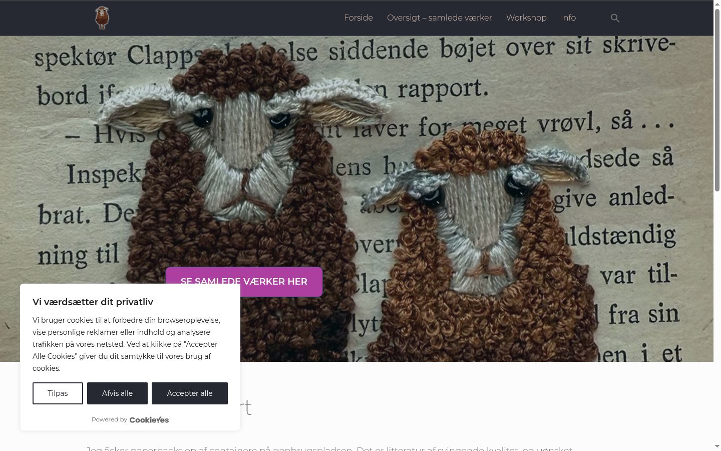 Screenshot des Einwilligungsbanners vor jeglicher Interaktion