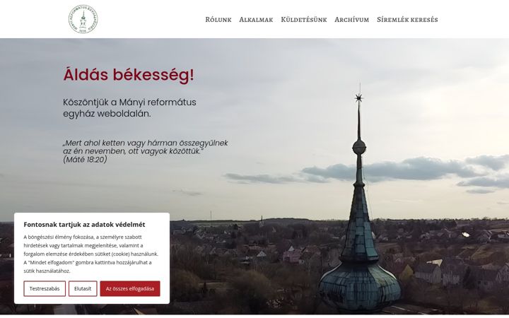 Screenshot of manyireformatus.hu