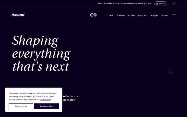 Screenshot of manyone.com