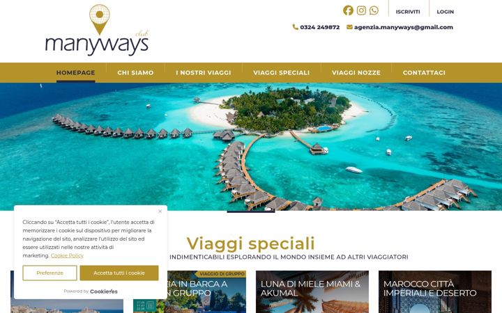Screenshot of manywaysclub.it
