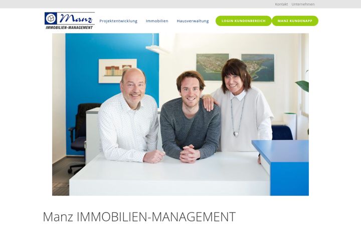 Screenshot of manz-immo.com